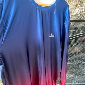 Habit long sleeve performance tshirt Sz large
